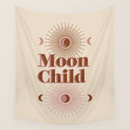 Vintage Moon Child Wall Tapestry Gallery Image 4