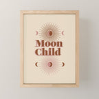 Vintage Moon Child Mini Art Print Gallery Image 1
