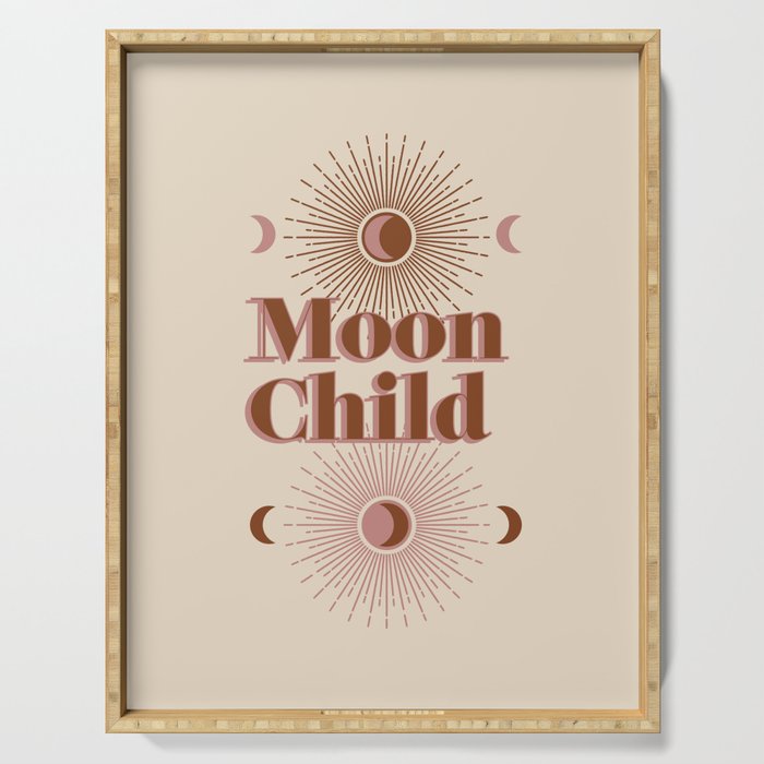 Vintage Moon Child Serving Tray Gallery Image 1