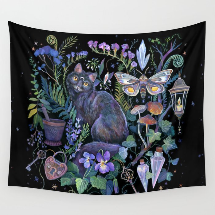 Witch Potion Garden Wall Tapestry Gallery Image 4