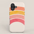 Whimsical Vintage Rainbow Waves iPhone Case Gallery Image 1