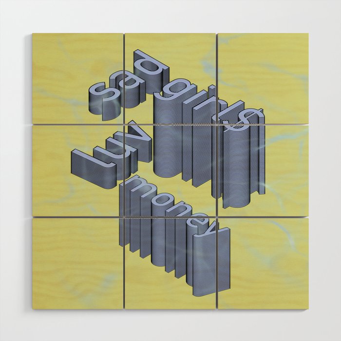 sad girls Wood Wall Art Gallery Image 1