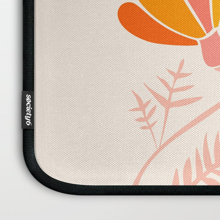 Floral Disco Party - 70s Style Wildflowers Laptop Sleeve Gallery Image 3
