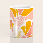 Floral Disco Party - 70s Style Wildflowers Coffee Mug Gallery Image 4