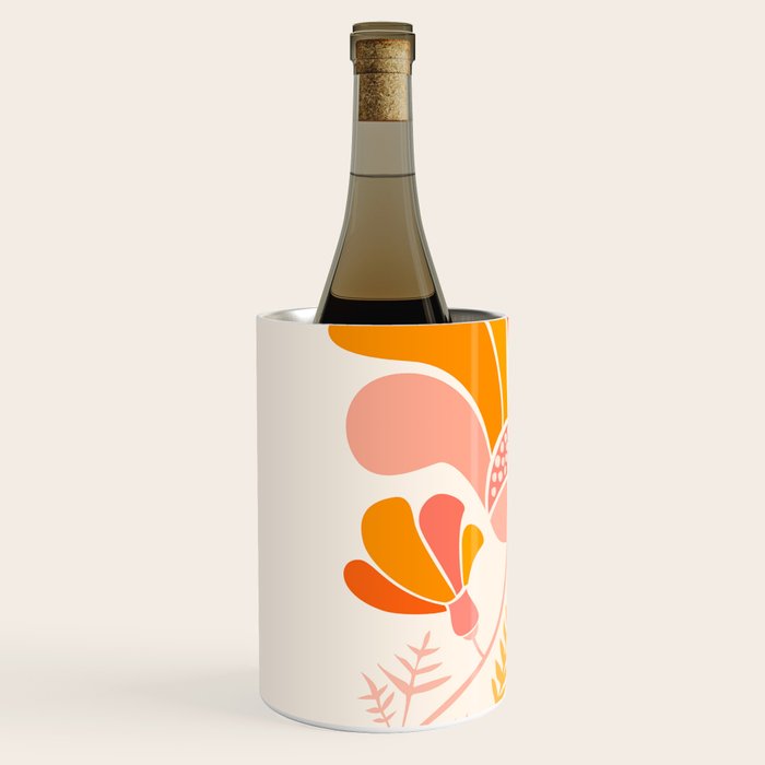 Floral Disco Party - 70s Style Wildflowers Wine Chiller Gallery Image 2