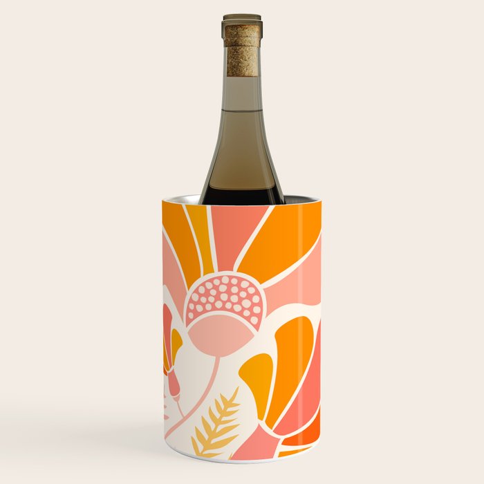 Floral Disco Party - 70s Style Wildflowers Wine Chiller Gallery Image 1