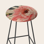 Pink germini dahlia flower 3 Stool Gallery Image 2