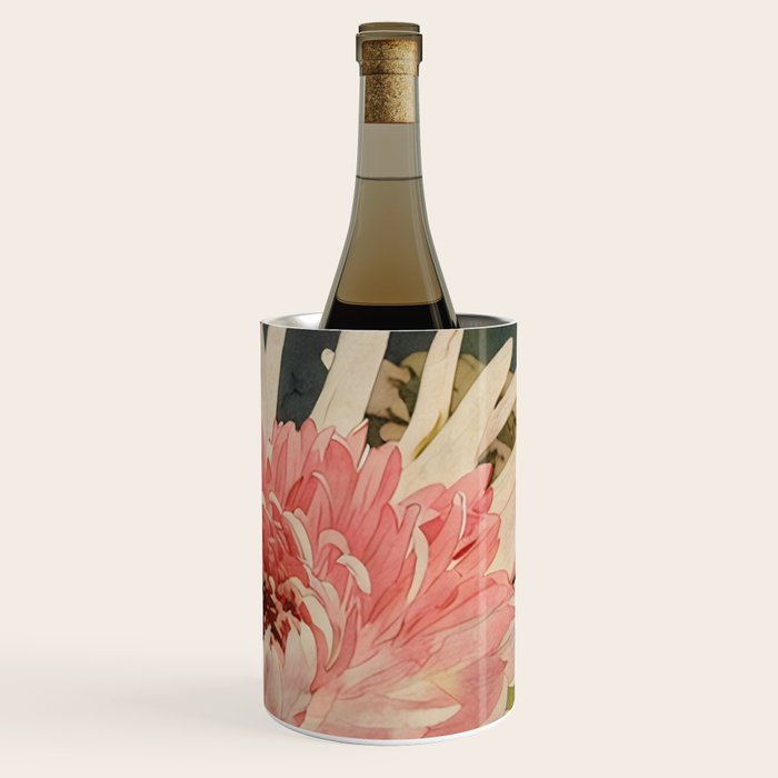 Pink germini dahlia flower 3 Wine Chiller Gallery Image 3