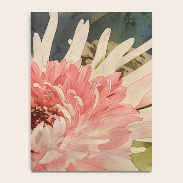 Pink germini dahlia flower 3 Notebook Gallery Image 4