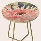 Pink germini dahlia flower 3 Side Table Gallery Image 2