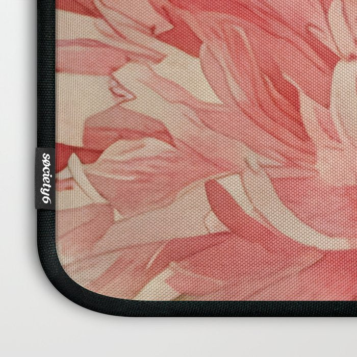 Pink germini dahlia flower 3 Laptop Sleeve Gallery Image 3