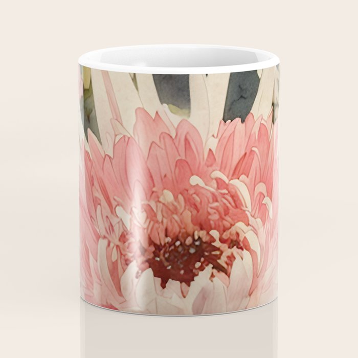 Pink germini dahlia flower 3 Coffee Mug Gallery Image 4