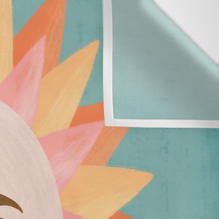 Smiling Sunny Day at the Beach Wall Tapestry Gallery Image 3