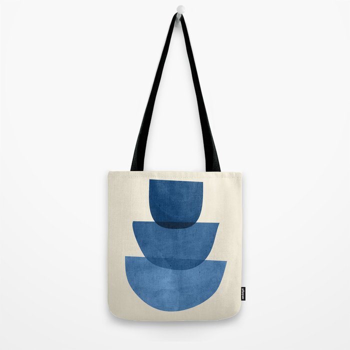 Abstract Shapes 37-Blue Tote Bag Gallery Image 2