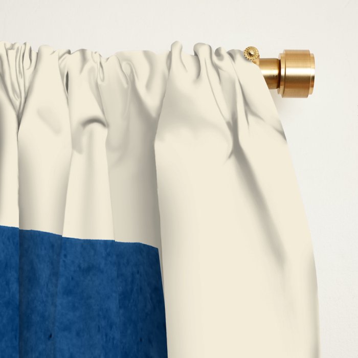 Abstract Shapes 37-Blue Window Curtain Gallery Image 2