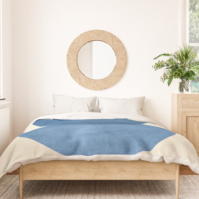 Abstract Shapes 37-Blue Duvet Cover Gallery Image 3