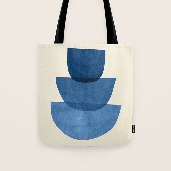Abstract Shapes 37-Blue Tote Bag Gallery Image 1