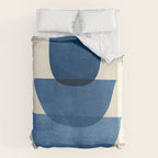 Abstract Shapes 37-Blue Duvet Cover Gallery Image 6