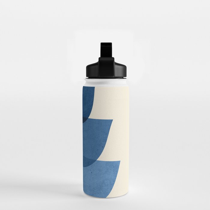 Abstract Shapes 37-Blue Water Bottle Gallery Image 2
