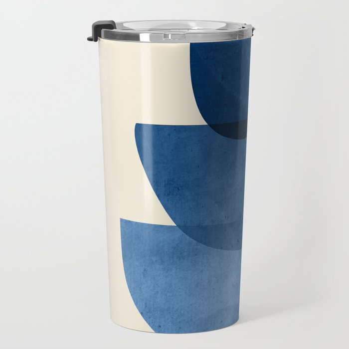 Abstract Shapes 37-Blue Travel Mug Gallery Image 3