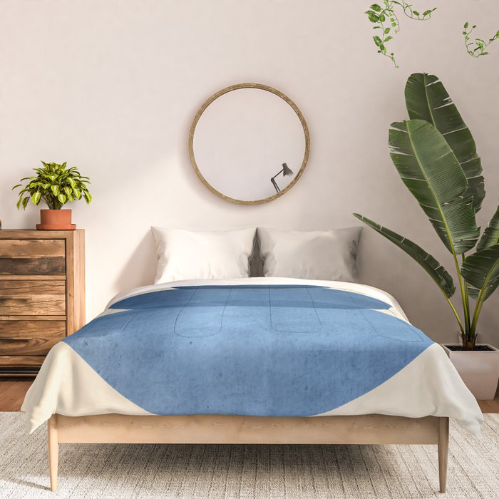 Abstract Shapes 37-Blue Comforter Gallery Image 3