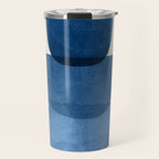 Abstract Shapes 37-Blue Travel Mug Gallery Image 1
