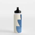 Abstract Shapes 37-Blue Water Bottle Gallery Image 3