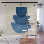 Abstract Shapes 37-Blue Wall Mural Gallery Image 1