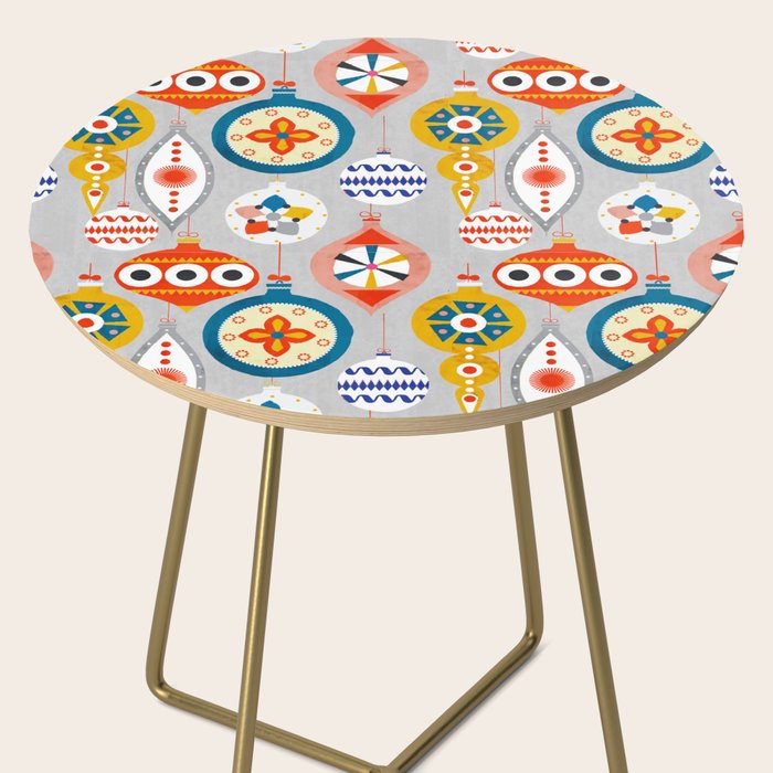 Christmas retro baubles no3 Side Table Gallery Image 2