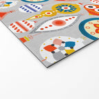 Christmas retro baubles no3 Welcome Mat Gallery Image 2