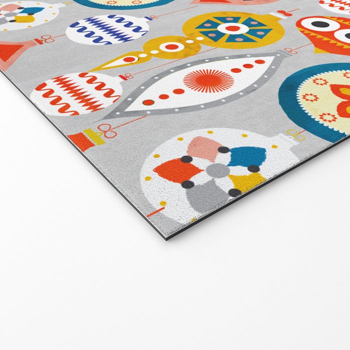 Christmas retro baubles no3 Welcome Mat Gallery Image 2