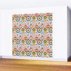 Christmas retro baubles no3 Wall Mural Gallery Image 2