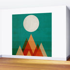Full moon over Sahara desert Wall Mural Gallery Image 2
