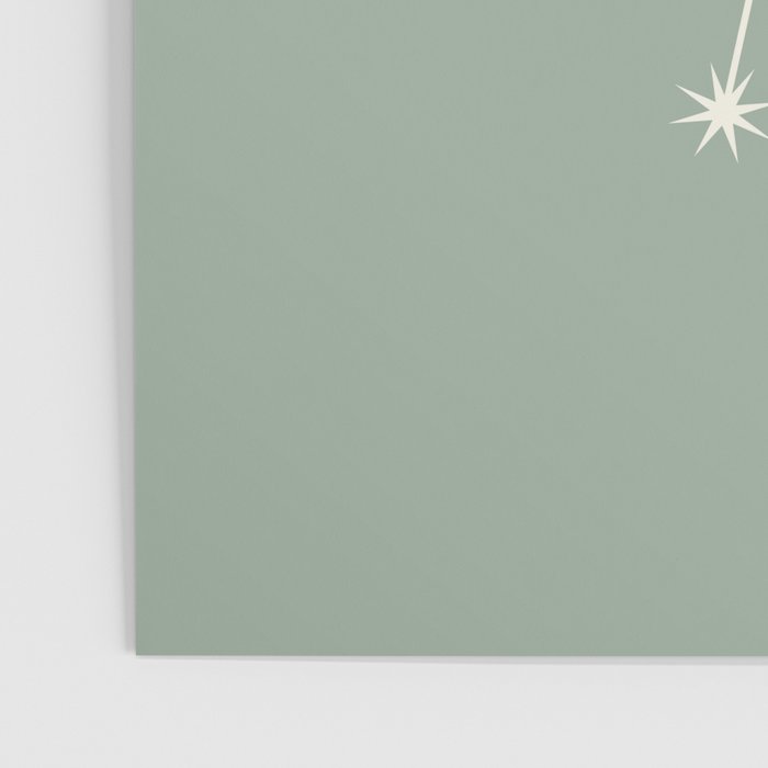Cancer Zodiac Star Constellation Line Art Soft Sage Poster Gallery Image 3