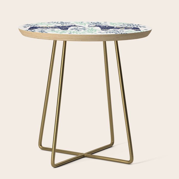 Swedish Dala Horse - Navy & Mint Palette Side Table Gallery Image 1