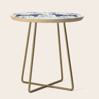 Swedish Dala Horse - Navy & Mint Palette Side Table Gallery Image 1