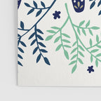 Swedish Dala Horse - Navy & Mint Palette Poster Gallery Image 3