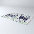 Swedish Dala Horse - Navy & Mint Palette Rug Gallery Image 3