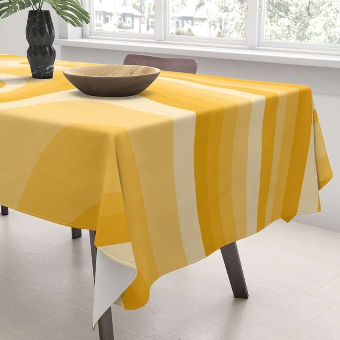 Abstract Wavy Stripes LXXXVI Tablecloth Gallery Image 3