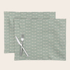 Dragonfly Pattern V Sage Green Placemat Gallery Image 1