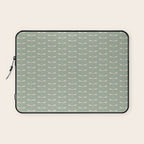 Dragonfly Pattern V Sage Green Laptop Sleeve Gallery Image 1
