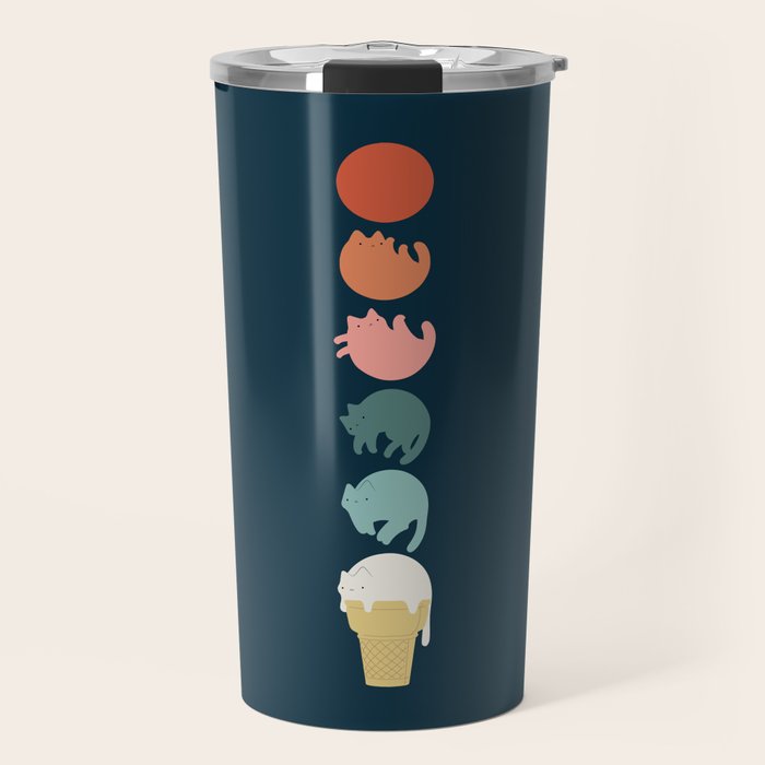 Cat Landscape 181: Cooling Down Travel Mug Gallery Image 1