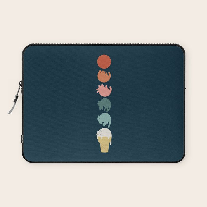 Cat Landscape 181: Cooling Down Laptop Sleeve Gallery Image 1