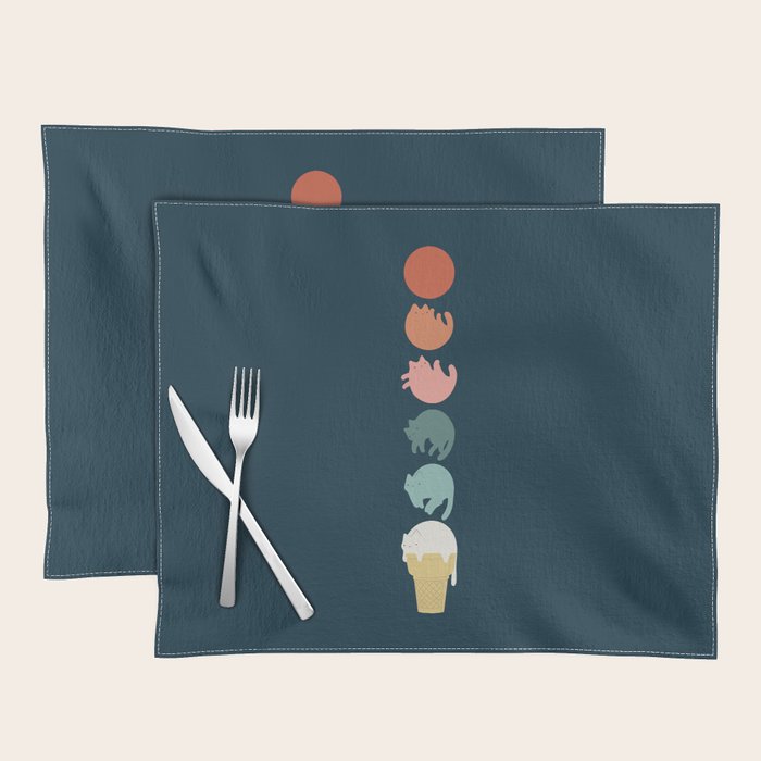 Cat Landscape 181: Cooling Down Placemat Gallery Image 1