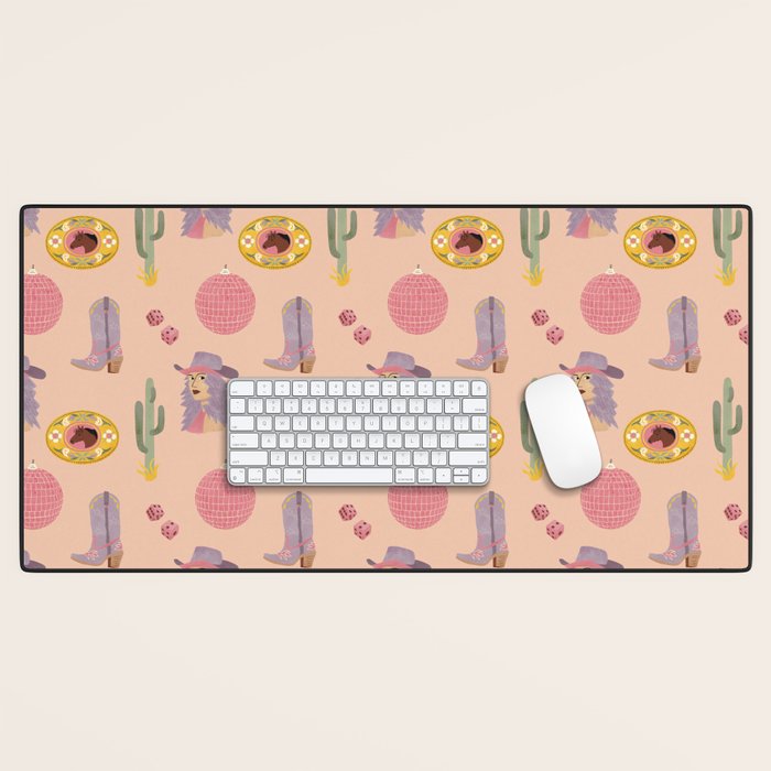 Disco Cowgirl Desk Mat Gallery Image 1