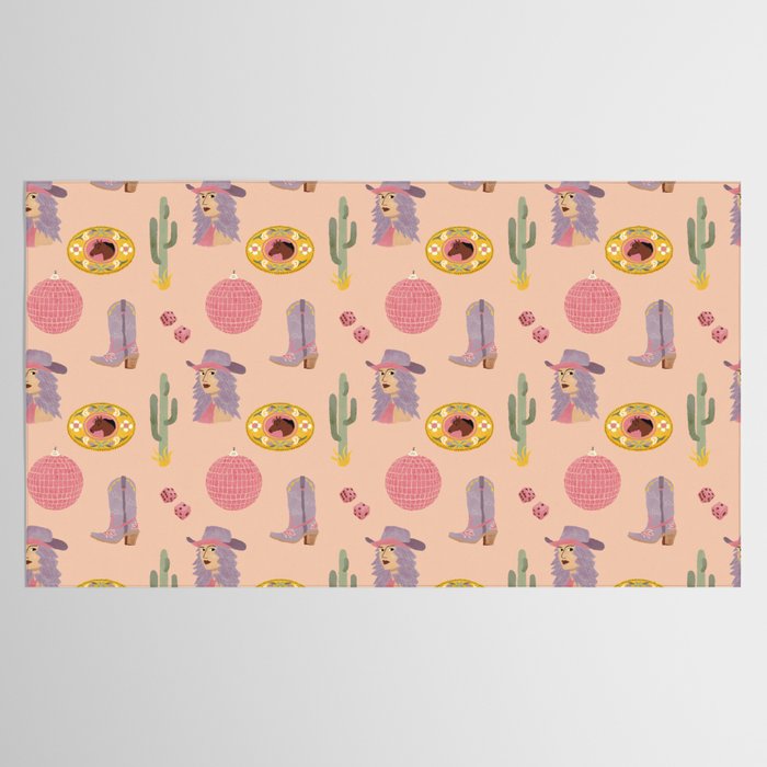 Disco Cowgirl Tablecloth Gallery Image 2