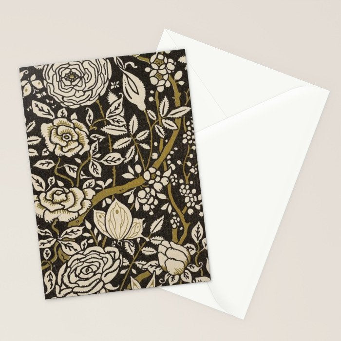 Nouveau Birds And Flowers Stationery Card Gallery Image 2