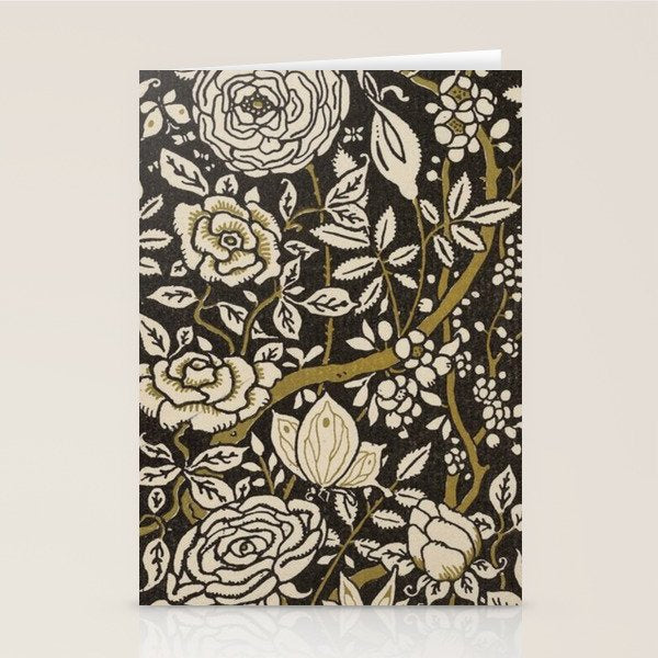Nouveau Birds And Flowers Stationery Card Gallery Image 2