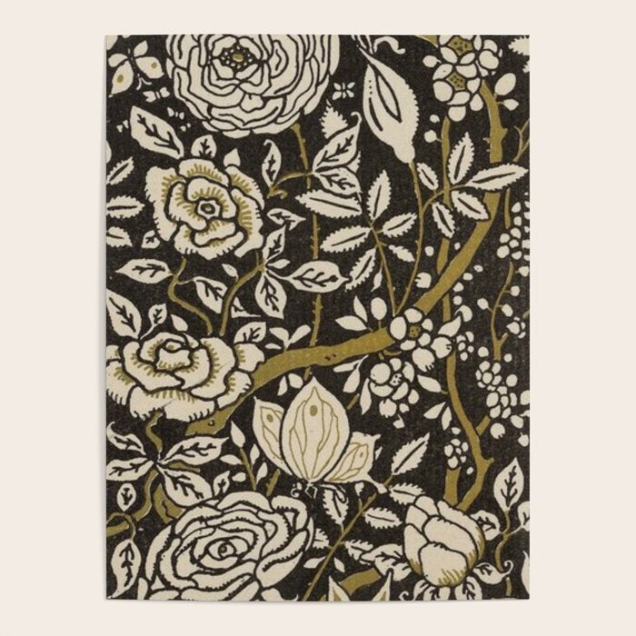 Nouveau Birds And Flowers Poster Gallery Image 1