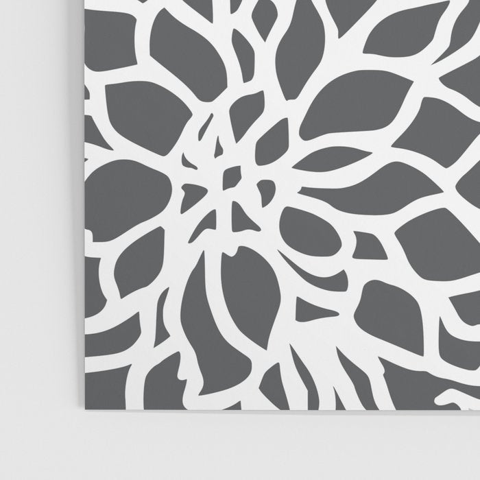 Flower Blooms, Teal and Grey Poster Gallery Image 3